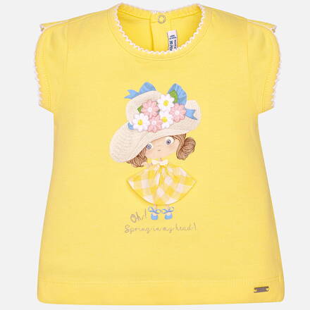 S/s girl &quot;hat&quot; t-shirt  / tričko s krátkym rukávom     